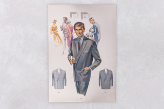 Original 1960’s American Men’s Fashion Tailoring Art Prints