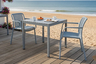 California Garden Outdoor Café Table Set with Maldives Chairs