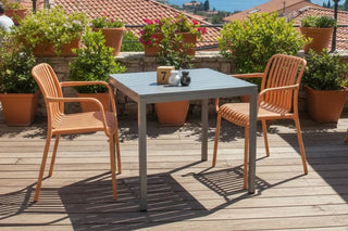 California Garden Outdoor Café Table Set with Maldives Chairs