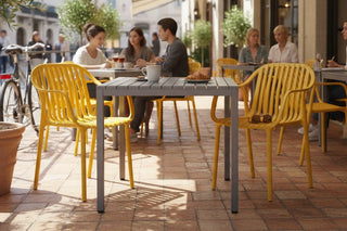 California Garden Outdoor Café Table Set with California Chairs