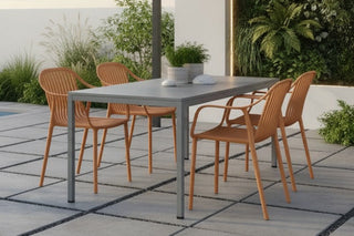 California Garden Outdoor Café Table Set with California Chairs