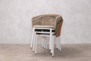 Milano Dining Table with 6 Milano Chairs Outdoor Set