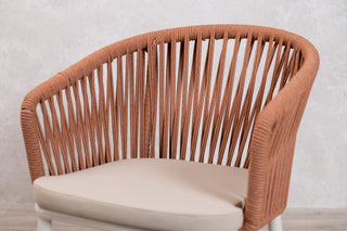 Milano Aluminium Rope Back Stacking Garden Chair
