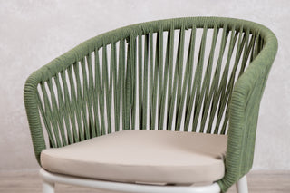Milano Aluminium Rope Back Stacking Garden Chair