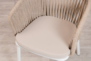 Milan Pedestal Table with 2 Milano Chairs Outdoor Set