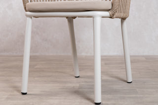 Milan Pedestal Table with 2 Milano Chairs Outdoor Set
