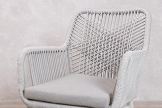 Monza Aluminium Rope Back Stacking Garden Chair
