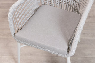 Monza Aluminium Rope Back Stacking Garden Chair