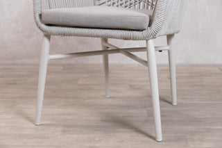 Monza Aluminium Rope Back Stacking Garden Chair