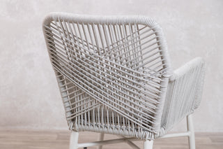 Monza Aluminium Rope Back Stacking Garden Chair