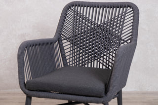 Monza Aluminium Rope Back Stacking Garden Chair