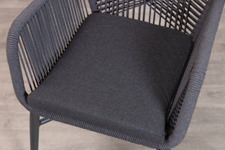 Monza Aluminium Rope Back Stacking Garden Chair