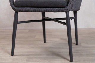 Monza Aluminium Rope Back Stacking Garden Chair