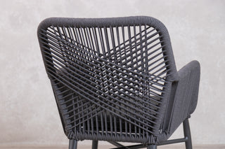 Monza Aluminium Rope Back Stacking Garden Chair