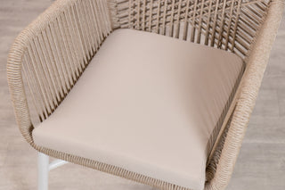 Monza Aluminium Rope Back Stacking Garden Chair