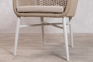 Monza Aluminium Rope Back Stacking Garden Chair