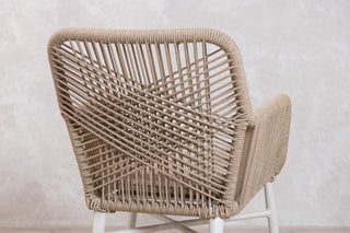 Monza Aluminium Rope Back Stacking Garden Chair