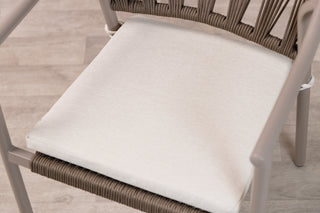 Rimini 4 Seater Oval Outdoor Table and 4 Garden Chairs Set