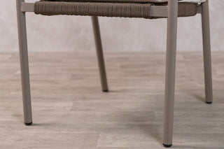 Rimini 4 Seater Oval Outdoor Table and 4 Garden Chairs Set