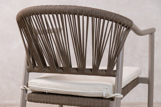 Rimini 4 Seater Oval Outdoor Table and 4 Garden Chairs Set