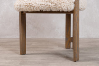 Vermont Faux Fur Dining Chair