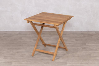 Meza Square Teak Outdoor Folding Table