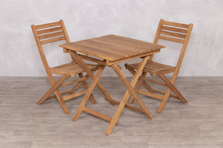 Meza Square Teak Outdoor Folding Table