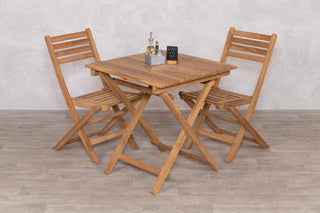 Meza Square Teak Outdoor Folding Table