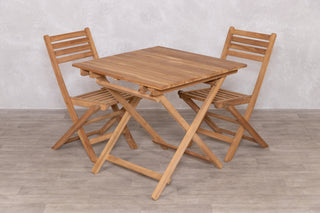 Meza Square Teak Outdoor Folding Table