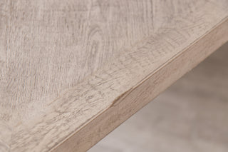 Knightsbridge Oak Dining Table in Pebble Grey - SECONDS ITEM