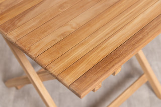 Meza Square Teak Outdoor Folding Table
