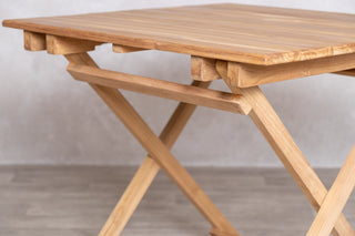 Meza Square Teak Outdoor Folding Table