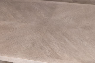 Knightsbridge Oak Dining Table in Pebble Grey - SECONDS ITEM