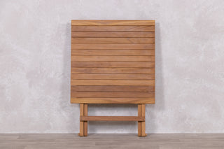 Meza Square Teak Outdoor Folding Table