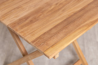 Meza Square Teak Outdoor Folding Table