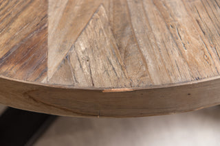 Keaton Round Wooden Coffee Table - SECONDS ITEM