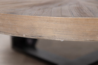 Keaton Round Wooden Coffee Table - SECONDS ITEM