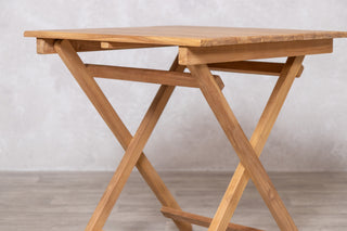 Meza Square Teak Outdoor Folding Table
