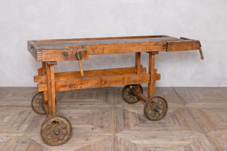 Vintage 1950's Carpenters Kitchen Island on Wheels