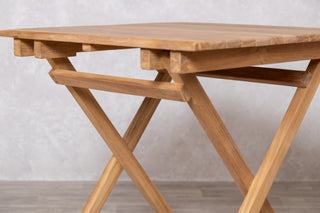 Meza Square Teak Outdoor Folding Table