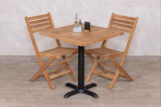 Outdoor Teak Tabletop Square Café Table Range