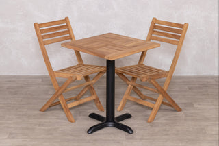 Outdoor Teak Tabletop Square Café Table Range