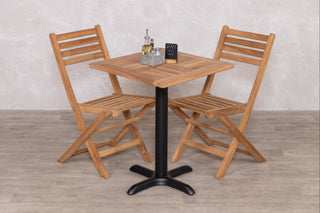 Outdoor Teak Tabletop Square Café Table Range