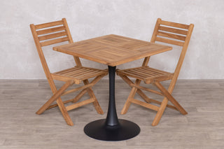 Outdoor Teak Tabletop Square Café Table Range