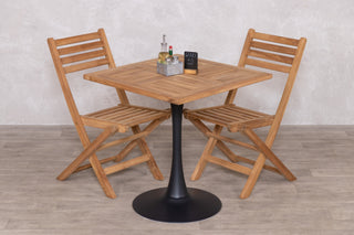 Outdoor Teak Tabletop Square Café Table Range