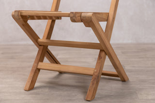 Set of 2 Meza Teak Outdoor Folding Chairs