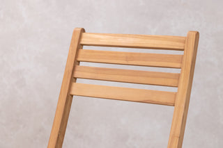 Set of 2 Meza Teak Outdoor Folding Chairs