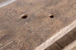 Vintage Victorian Carpenter's Bench Console Table