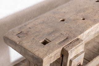 Vintage Victorian Carpenter's Bench Console Table