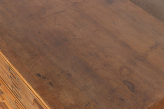 Vintage 1920's Three Tiered Oak Plan Chest